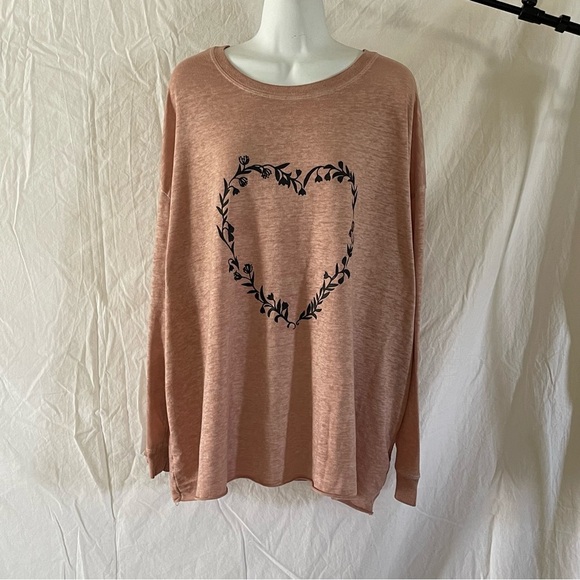 C&C California peach sweater size 2XL - Picture 2 of 6